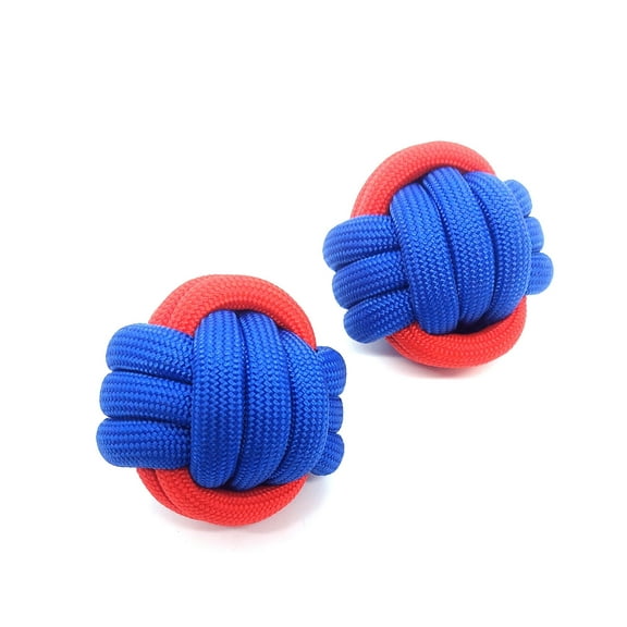 Puppy Dog Rope Knot Ball Toy - 2 Pk Blue