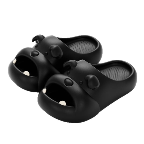 Puppy Face EVA Slide Sandals, Soft Open Toe Clog Slippers, Lightweight House Shoes