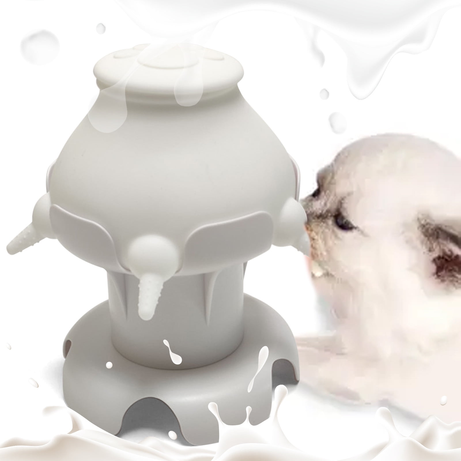 Puppy Feeder for Multiple Puppies, 5 Teats Puppy Milk Feeder Puppy