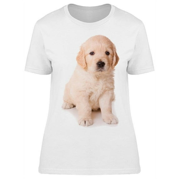 Puppy Fluffy Retriever T-Shirt Women -Image by Shutterstock, Female Medium