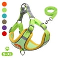 thumbnail image 1 of Puppy Harness - Small Dog Harness and Leash Set, Adjustable & Comfortable Padded Reflective Vest for Puppies and Small Breeds Dogs Walking ( Green,M ), 1 of 9