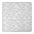 thumbnail image 1 of Puppy Head Line Art White Pattern Square Fitted Tablecloth with Elastic Edge, Washable Table Cover for Home Kitchen Party and Daily Decor 36in(91cm), 1 of 6