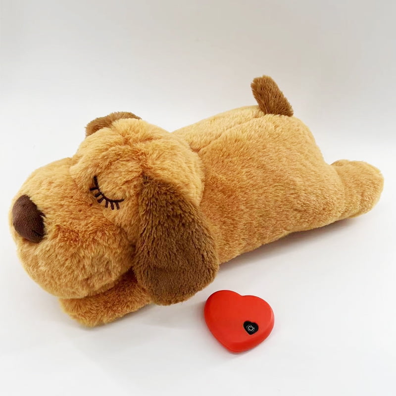 Puppy Heartbeat Stuffed Toy Relieve Pet Anxiety and Calm Aid, Size