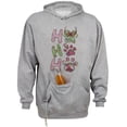 thumbnail image 1 of Puppy Ho Ho Ho Beer Holder Tailgate Hoodie Sweatshirt Unisex Medium Oxford, 1 of 4