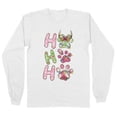 thumbnail image 1 of Puppy Ho Ho Ho Long Sleeve Shirt Unisex 2X-Large White, 1 of 5