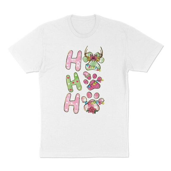 Puppy Ho Ho Ho Shirt Unisex Large White