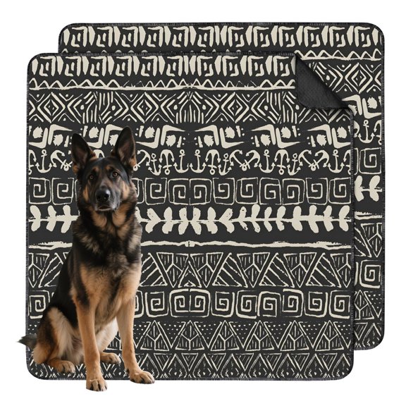 Puppy Housebreaking Pads Washable and Reusable, Large 48x48 Inch Size, Features Non-Slip Bottom and Leak-Proof Barrier for Floors and Crate Interiors