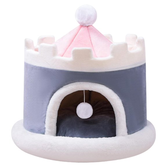Puppy Kennel Cat Bed Dog House Sponge Material for Small Pets Indoor Winter Sleeping All Seasons