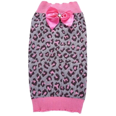 Unisex Dog Sweater Coat – Pink/Black – Sizes S To 7XL – Warm Waterproof Polyester – Pet Jacket