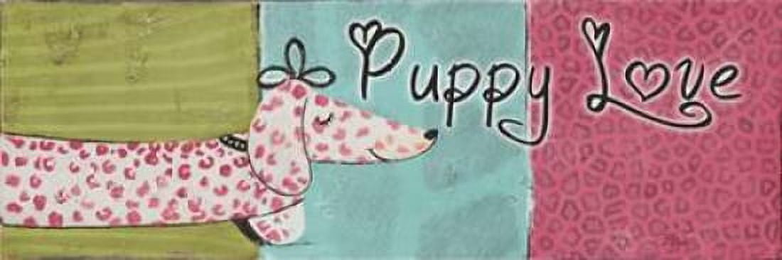 Puppy Love Canvas Art - Patricia Pinto (8 x 24)
