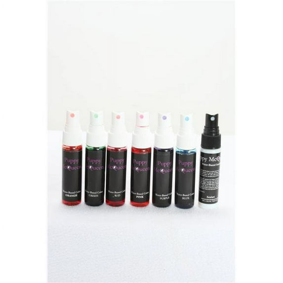 Puppy McQueen PMQ-60001G 4 fl oz Temporary Spray-on Colors for Pets, Red
