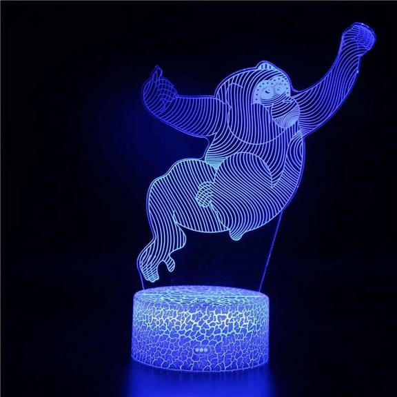 Puppy Night Light 3D Illusion 16 Colors Change Lamp Monkey Cattle Pig Table Lamp Baby Room Decor Birthday Xmas Gifts Toys for Boys Girls Kids Decoracin De Dormitorio De Luz De Noche Led