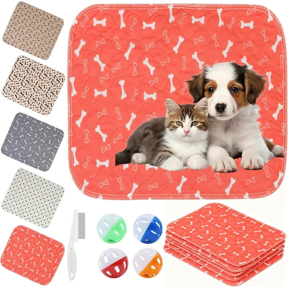 Puppy Pad - The Last Pee Pad You'll Get, Puppypad, 2026 New Puppy Pad with Pheromones, 2 Pack Reusable Washable Pee Pads for Dogs, 100% - Leak & Odor Proof, Easy to Clean & Reuse (Red, 12" x 12")