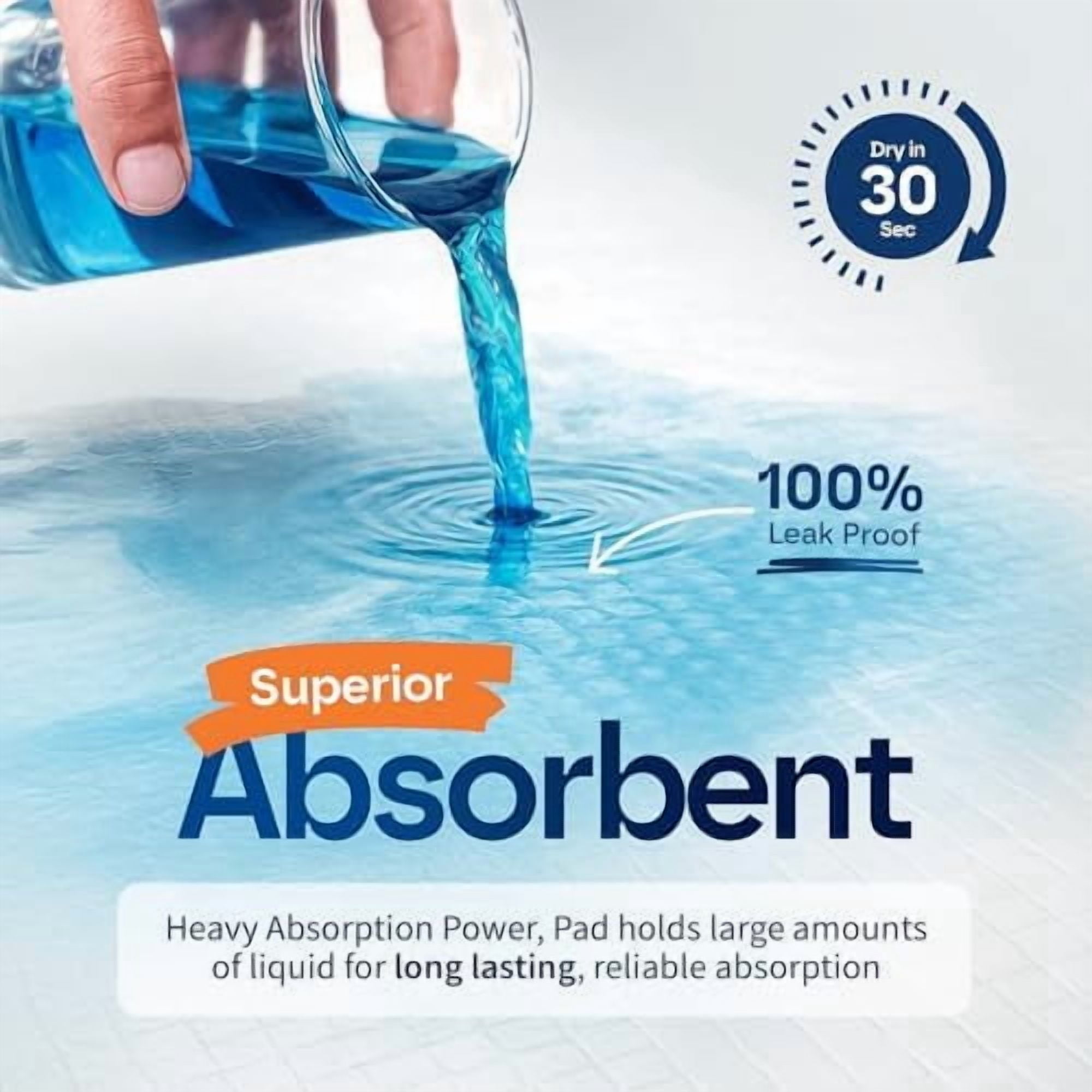 Puppy Pads - 50-Count, 24x24 - Advanced Leakproof Technology for Housebreaking & Training - Ultra Absorbent Puppy Pee Pads - Ideal for Dogs, Puppies, Cats - Attractant Pet Training Pads