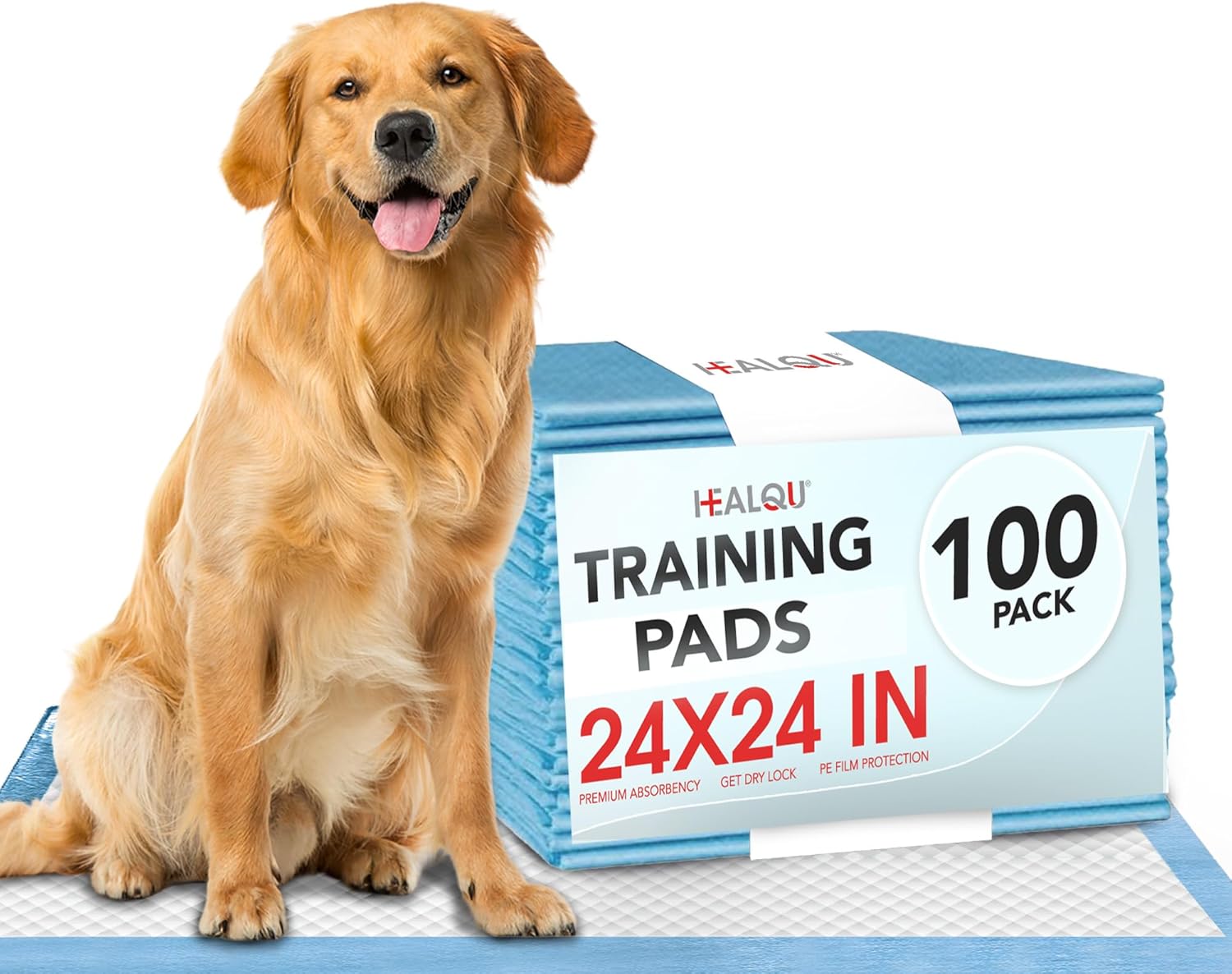 Puppy Pads - Blue - 24x24 - 100/pk