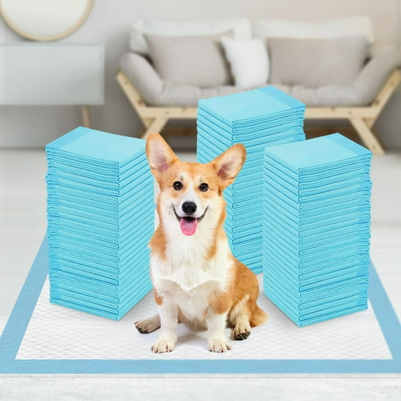 Puppy Pads Dog Pee Pads 23"x23", Puppy Pee Pads for Dogs, 6 Layers Thicker Dog Pee Pads, Quickly Absorbs & Leak-Proof Dog Pads, Disposable Potty Pads for Dogs Cats, Doggie Pee Pads, 60Ct