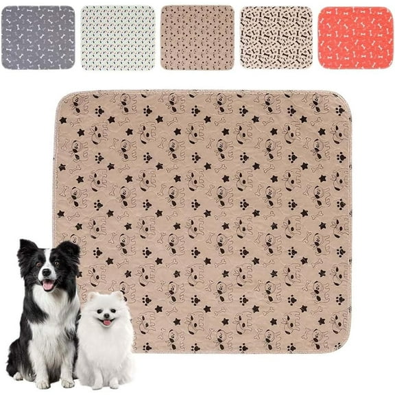 Puppy Pads for Dogs, 2026 New Washable Puppy Pads with Pheromones, Pee Pads for Dogs & Cats, Durable Leak-Proof & Anti-Slip Pet Training Pads for Home & Travel, Reusable (Brown 31.5" x 35.4")