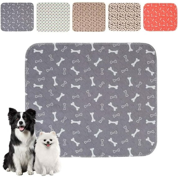 Puppy Pads for Dogs, 2026 New Washable Puppy Pads with Pheromones, Pee Pads for Dogs & Cats, Durable Leak-Proof & Anti-Slip Pet Training Pads for Home & Travel, Reusable (Gray 27.6" x 31.5")