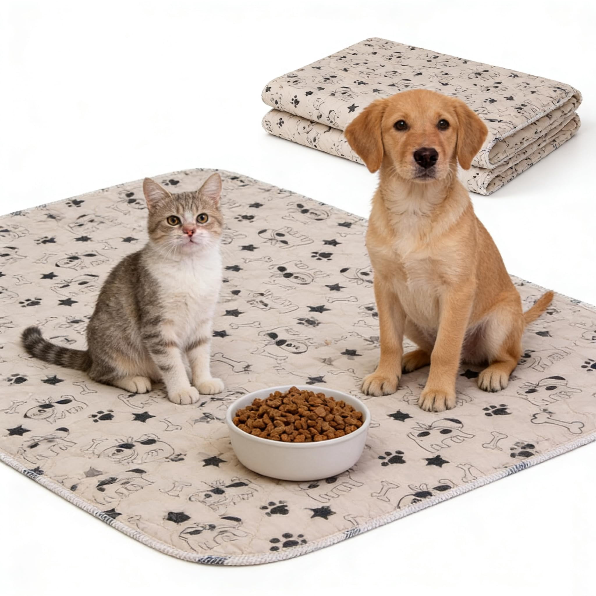 Puppy Pads with Pheromones, Washable Puppy Pee Pads for Dogs Reusable Puppy Pads for Dogs and Cats - Leak & Odor Proof, Non-Slip Base Training Pads for Home & Travel