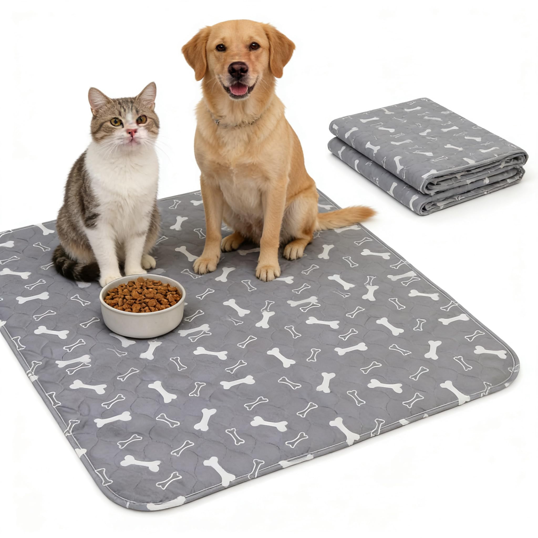 Puppy Pads with Pheromones, Washable Puppy Pee Pads for Dogs Reusable Puppy Pads for Dogs and Cats - Leak & Odor Proof, Non-Slip Base Training Pads for Home & Travel