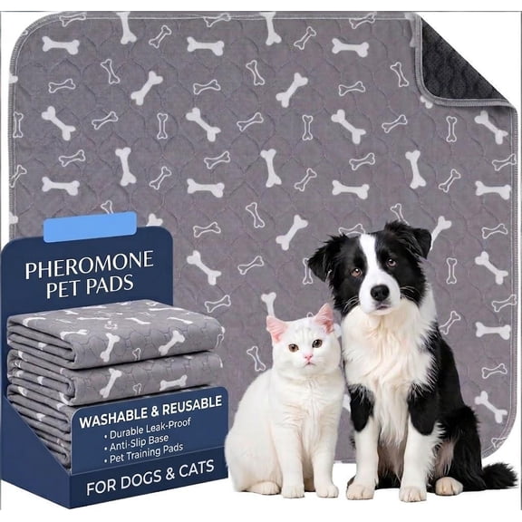 Puppy Pads with Pheromones,Washable Puppy Pee Pads for Dogs,Reusable Puppy Pads Washable for Dogs & Cats,Washable,Durable Leak-Proof & Anti-Slip Pet Training Pads for Home & Trave