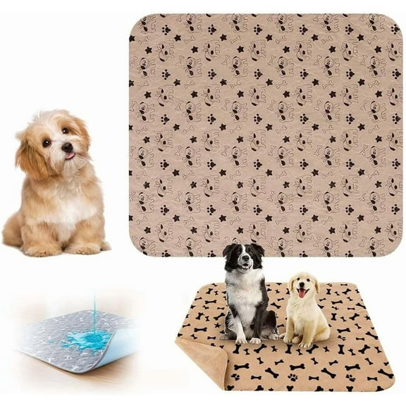 Puppy Pads with Pheromones, Washable & Reusable Dog Training Pads with Non-Slip Base, Super Absorbent and Leakproof for Home, Crate, Car & Travel Use