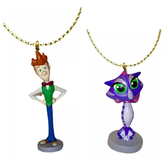 Puppy Pals Dog Hissy & Bob Ornament Pvc Figure Charm Figurine 2 Dangler Disney New