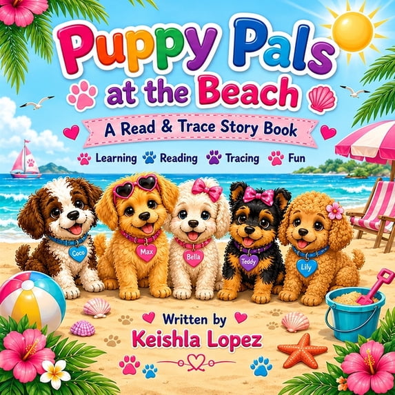Current Traces Puppy Pals at the Beach: A Read & Trace Story Book, (Paperback ...