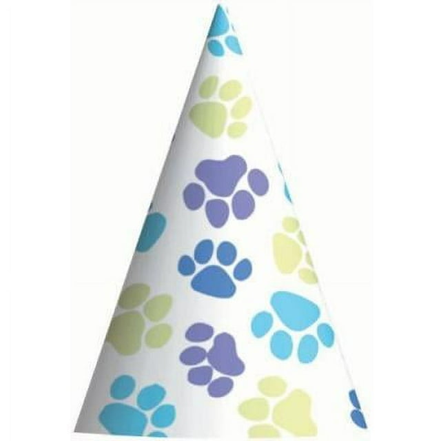 Puppy Party Cone Hats, (8 ct)