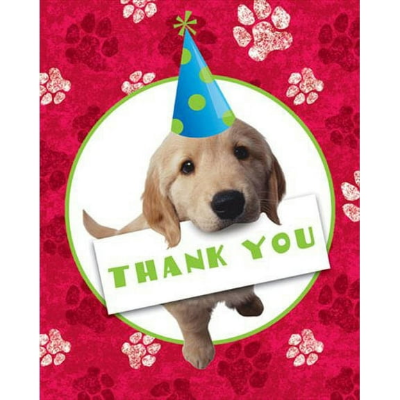 Puppy Party Thank You Notes w/ Env. (8ct)
