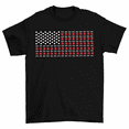 thumbnail image 1 of Puppy Paw Dog Bone American US Flag T-Shirt Men Women, 1 of 2