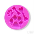 thumbnail image 1 of Puppy Paw Print and Bone Print Silicone Mold | Bakell, 1 of 3