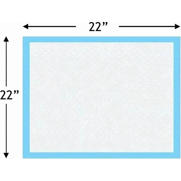Puppy Pee Pads, 100 Count - 22 x 22 Inch Leak-Proof Dog Training Pads for Puppies, Cats, Rabbits, and Guinea Pigs