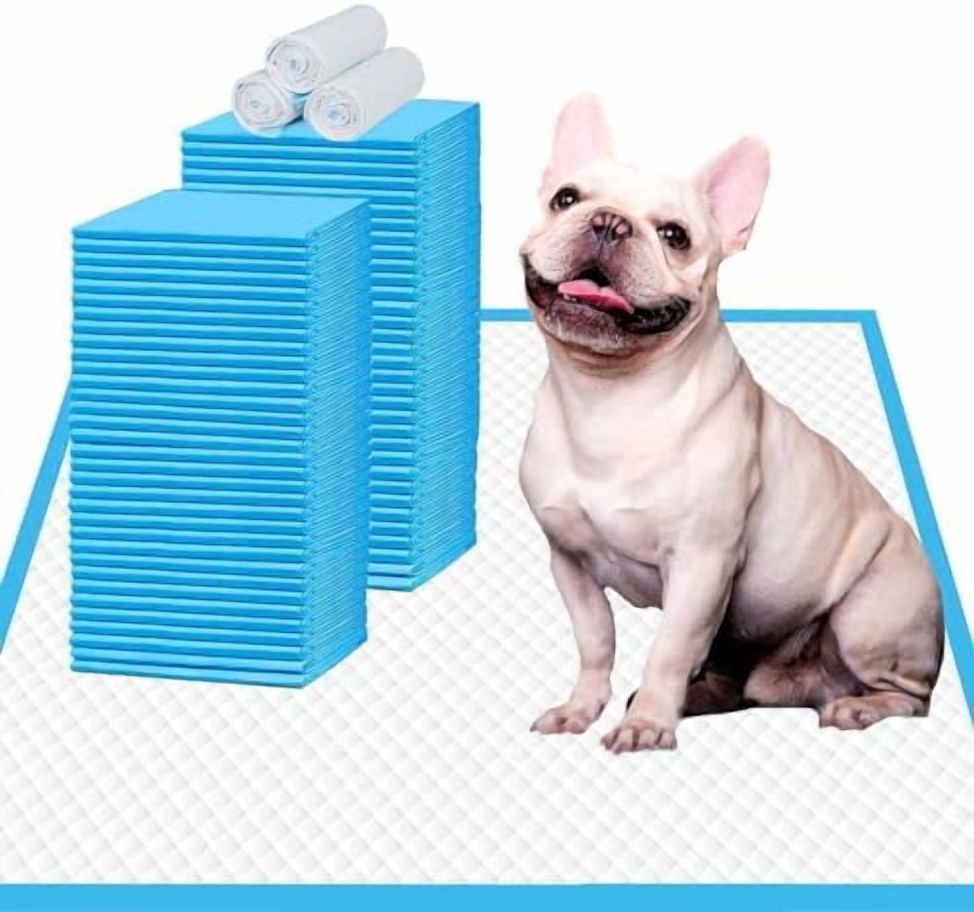 Puppy Pee Pads 22"x23"-80Count | Dog Pee Training Pads Super Absorbent & Leak-Proof | Disposable Pet Piddle and Potty Pads for Puppies | Dogs | Doggie| Cats | Rabbits