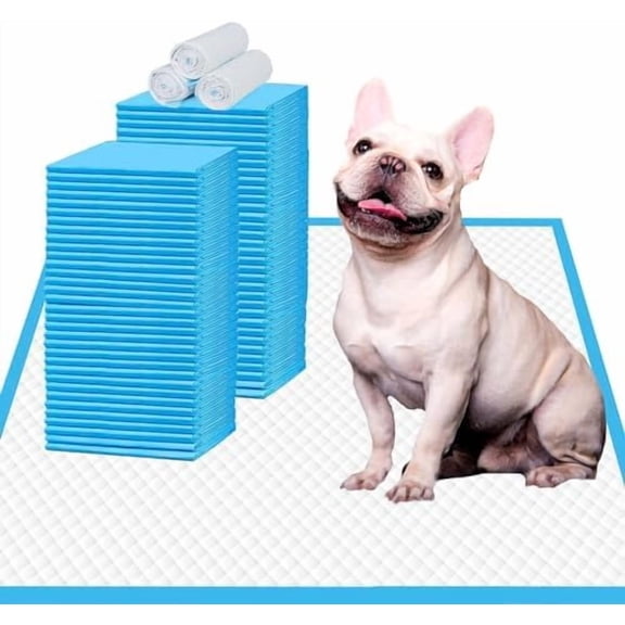 Puppy Pee Pads 22"x23"-80Count | Dog Pee Training Pads Super Absorbent & Leak-Proof | Disposable Pet Piddle and Potty Pads for Puppies | Dogs | Doggie| Cats | Rabbits