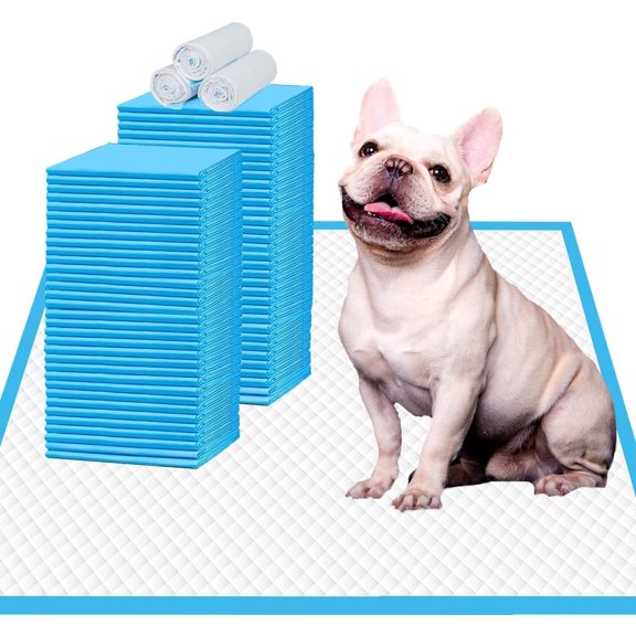 Puppy Pee Pads 22"x23"-80Count |  Pee  Pads Super Absorbent & Leak-Proof | Disposable Pet Piddle and Potty Pads for Puppies | Dogs | Doggie| Cats | Rabbits