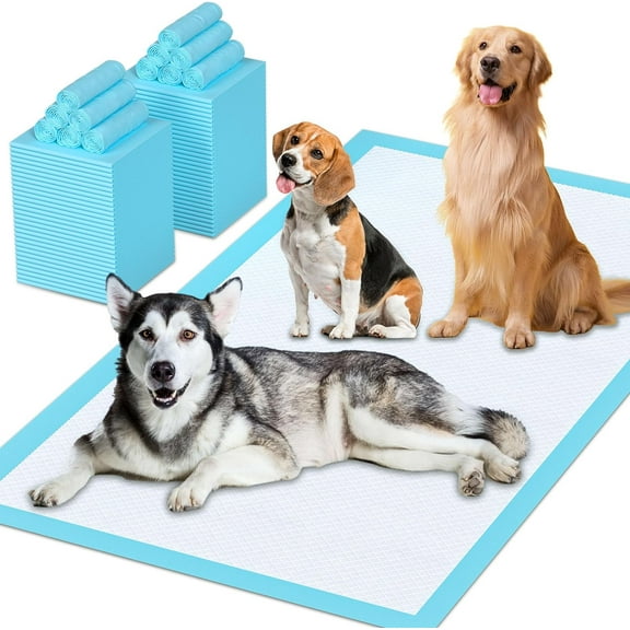 Puppy Pee Pads for Dogs 31"x47", Pee Pads Extra Large, Leak-Proof & Super Absorbent Dog Pee Pads, Thicken Disposable Potty Pads Puppy Training Pads for Cats Rabbits (40PCS)