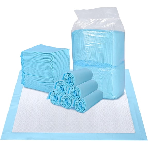 Puppy Pee Pads, Powerful Absorbency, 6-Layer Design,Pads Leak-Proof Disposable Pet Piddle Training Pad Dog Potty for Dogs Doggie Cats Rabbits (S 13'' x 17'' (100-Count))