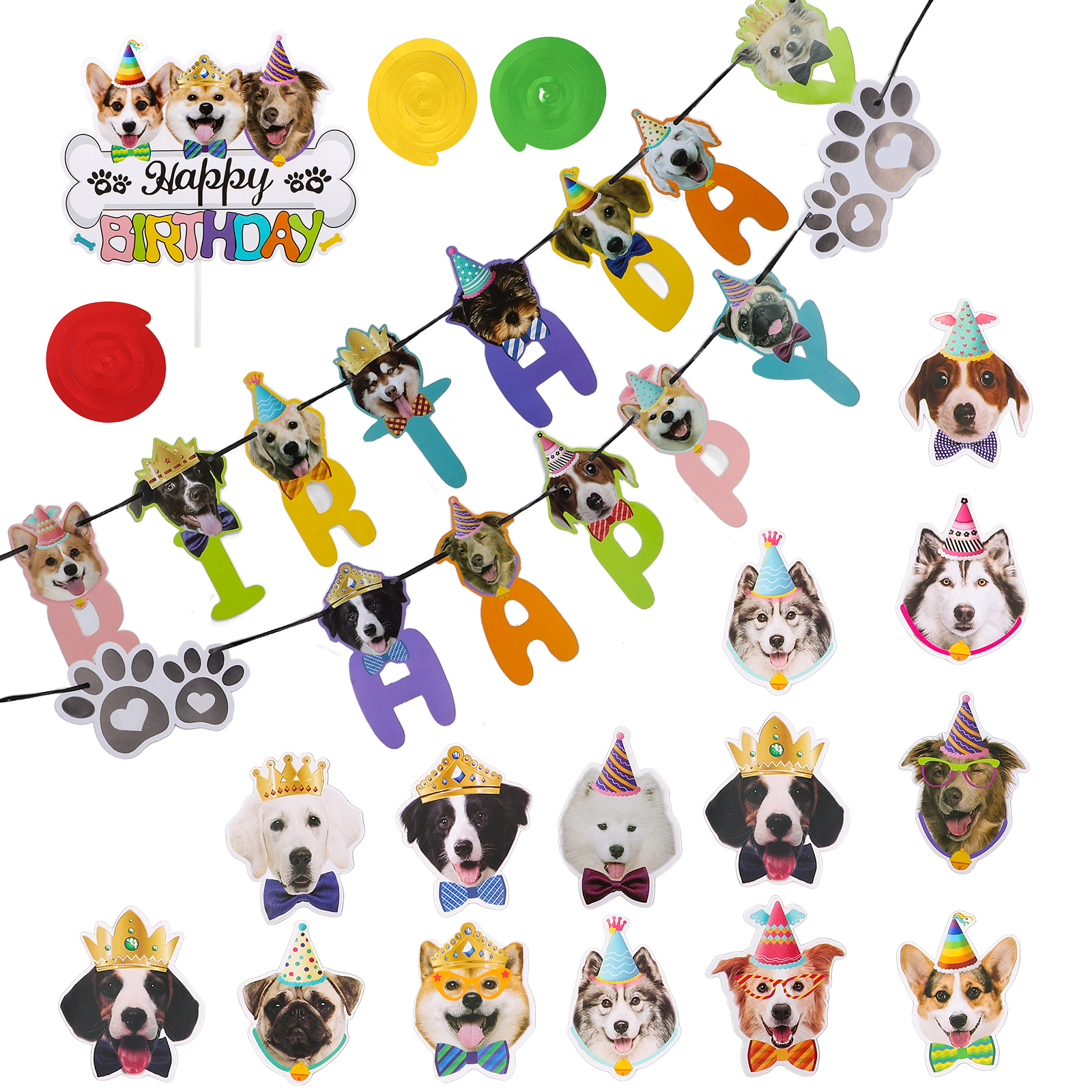 Puppy Pet Party Supplies Fun Dog's Birthday Decor Dog Birthday Pet Dog