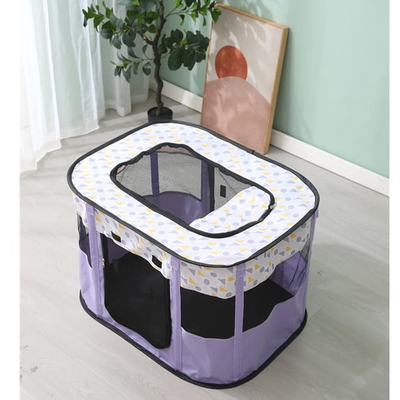Puppy Playpen, (Ultra Sturdy) Dog Cat Playpen Indoor Outdoor Portable Kitten Cat Tent Crate Cage Pen for Small Dogs Pet Cats Outside