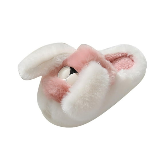 Puppy Plush Slippers Soft Household Slides Shoes for Living Room Gifts Dorm Pink Color 40 To 41