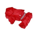 thumbnail image 1 of Puppy Raincoat Pet Dog Raincoat Outdoor Hooded Suit Dog Rainy Day Casual Waterproof Jacket,Red L, 1 of 6