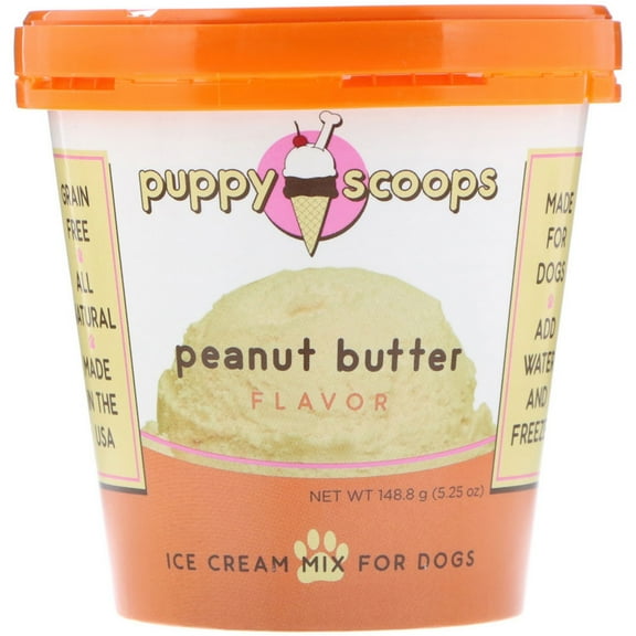 puppy cake puppy scoops ice cream mix: peanut butter