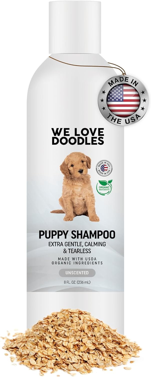 Puppy Shampoo & Conditioner Made in USA Organic Ingredients Tear