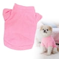 thumbnail image 1 of Puppy Shirt, Stretchable Soft Dog T-Shirt with Easy On/Off Design, Comfortable Breathable Pet Clothes for Small Dogs like Chihuahuas, for Indoor Wear, Pink, 1 of 9