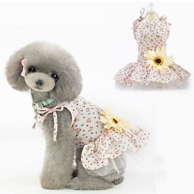 Puppy Skirt, Dog Clothes, Princess Dresses Wedding Evening Dress, Daisy