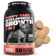 Bully Max Development & Health Chewable Tablets for Puppies, 30 ct Bottle