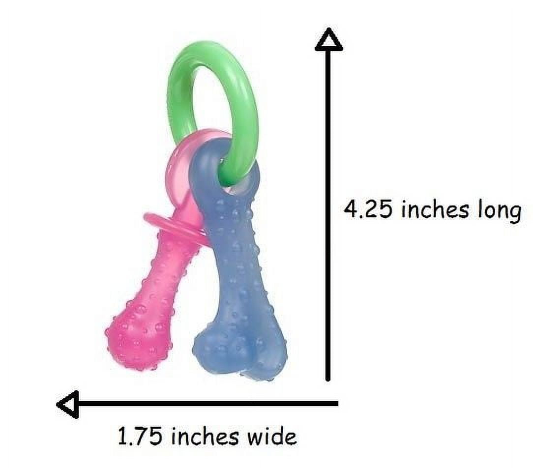 Nylabone Puppy Teething Bacon Flavored Chew Toy for Dental Health
