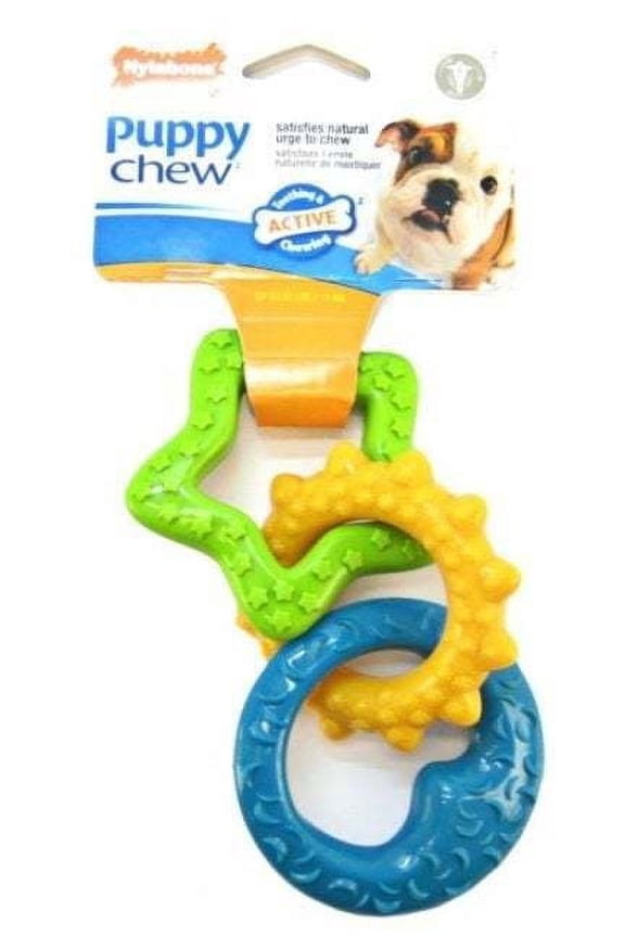 Puppy Teething Rings Safe Dog Dental Health Chew Toy Vet Approved Gentle Extreme