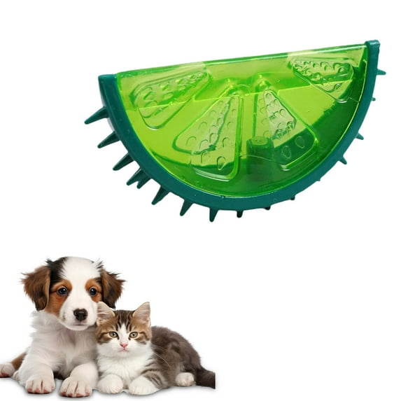Puppy Teething Toys Freezable,Puppy Freezer Teething Toys,Freezable Dog Toy,Watermelon Dog Toy,Pet Pet Toy Molars Chew Sound Fruit Summer New Dog(Green Lemon 4*4in)from ANMUYUM